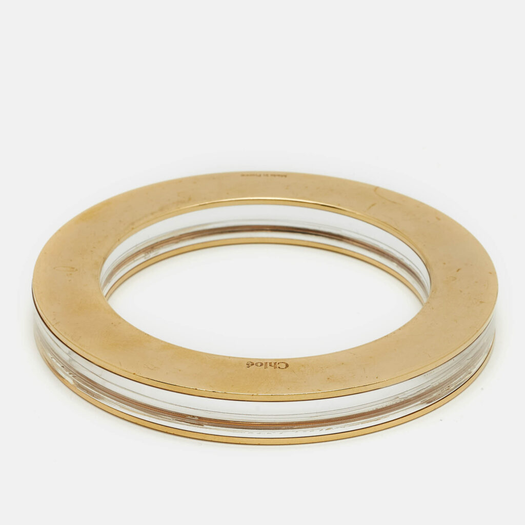 Chloé Resin Gold Tone Bracelet Chloé Resin Gold Tone Bracelet