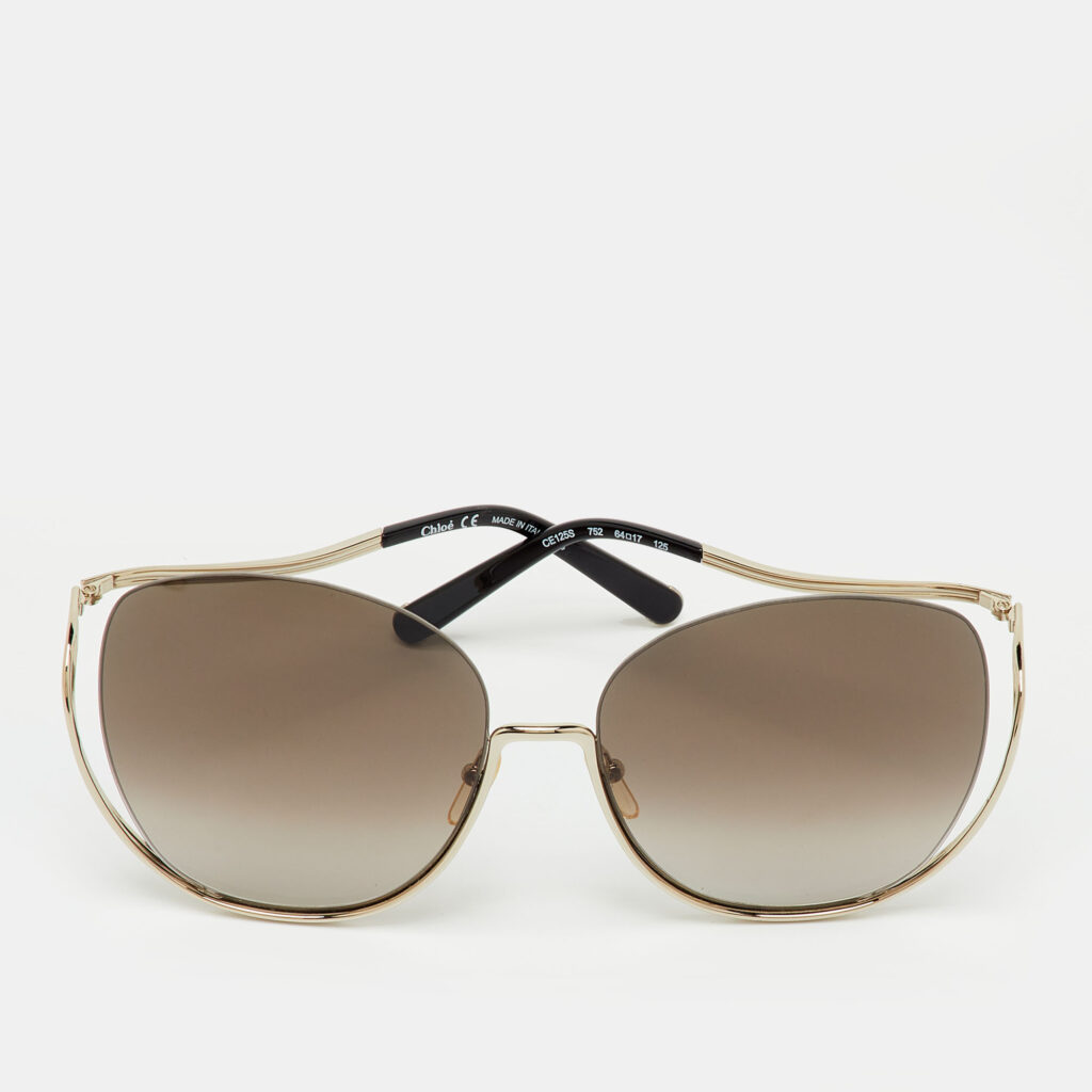 Chloé Brown Gradient CE125S Milla Oversized Sunglasses Chloé Brown Gradient CE125S Milla Oversized Sunglasses