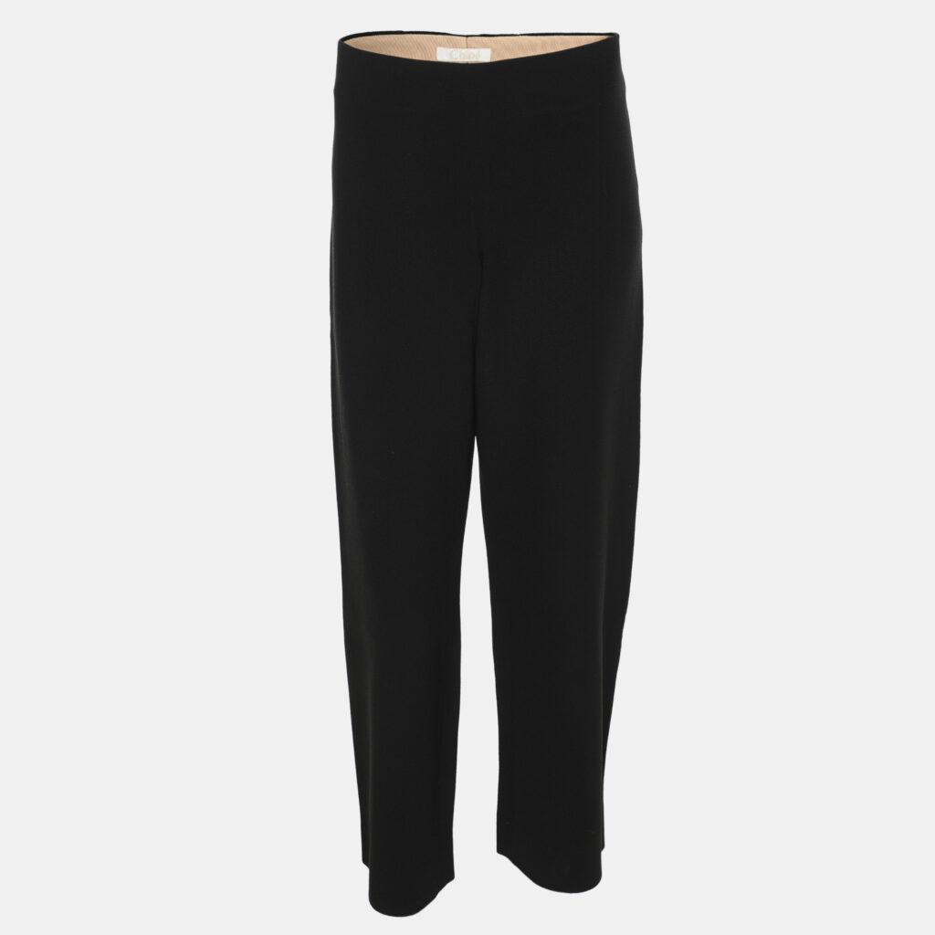 Chloe Black Crepe Trousers S Chloe Black Crepe Trousers S