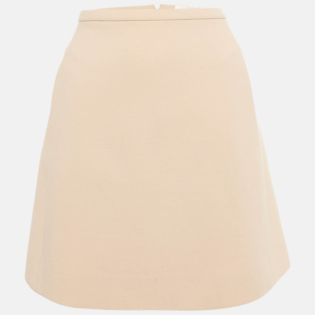luxury-women-chloe-used-clothes-p1249877-001.jpg Chloé Dusty Pink Wool Mini Skirt M