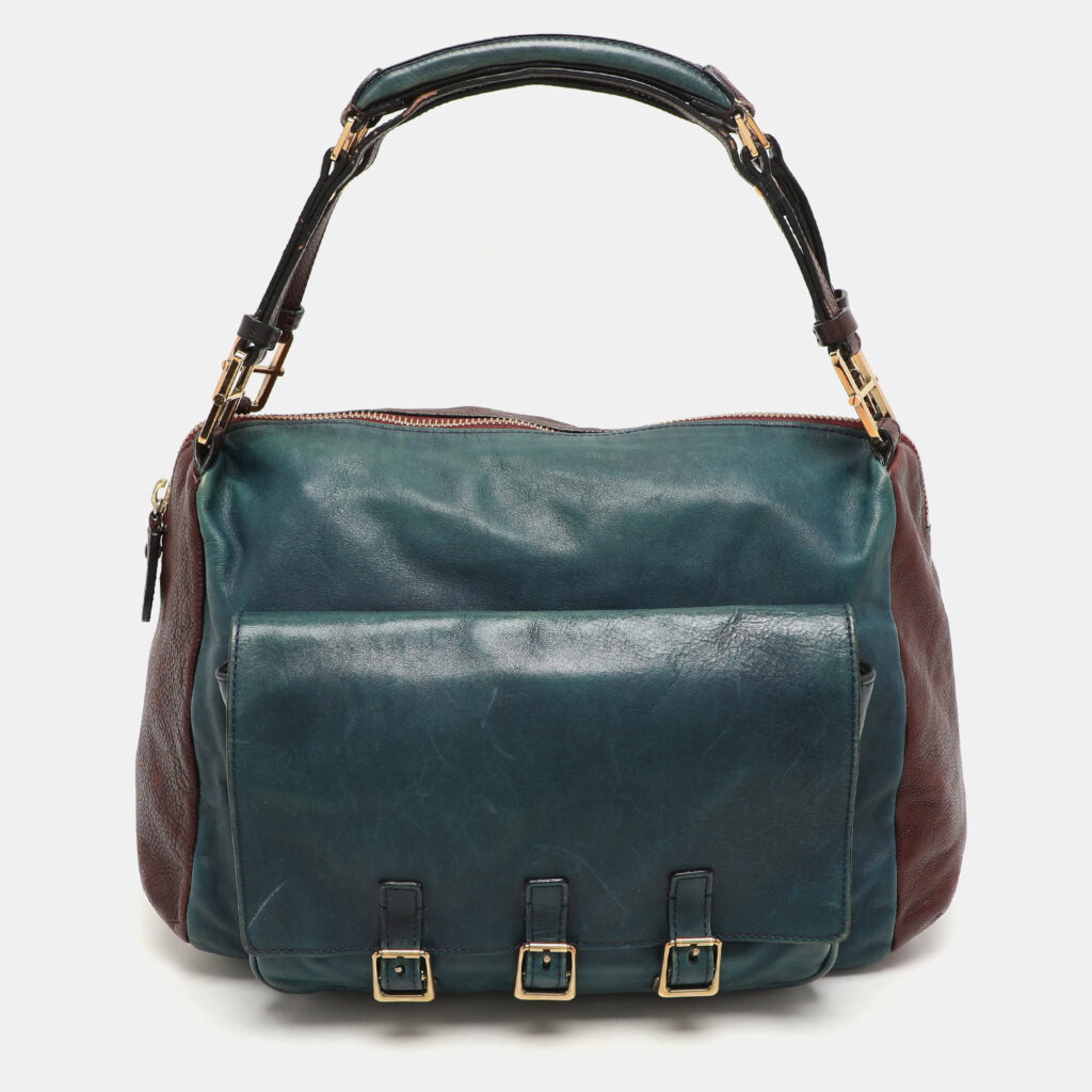 Chloe Multicolor Leather Pocket Satchel Chloe Multicolor Leather Pocket Satchel