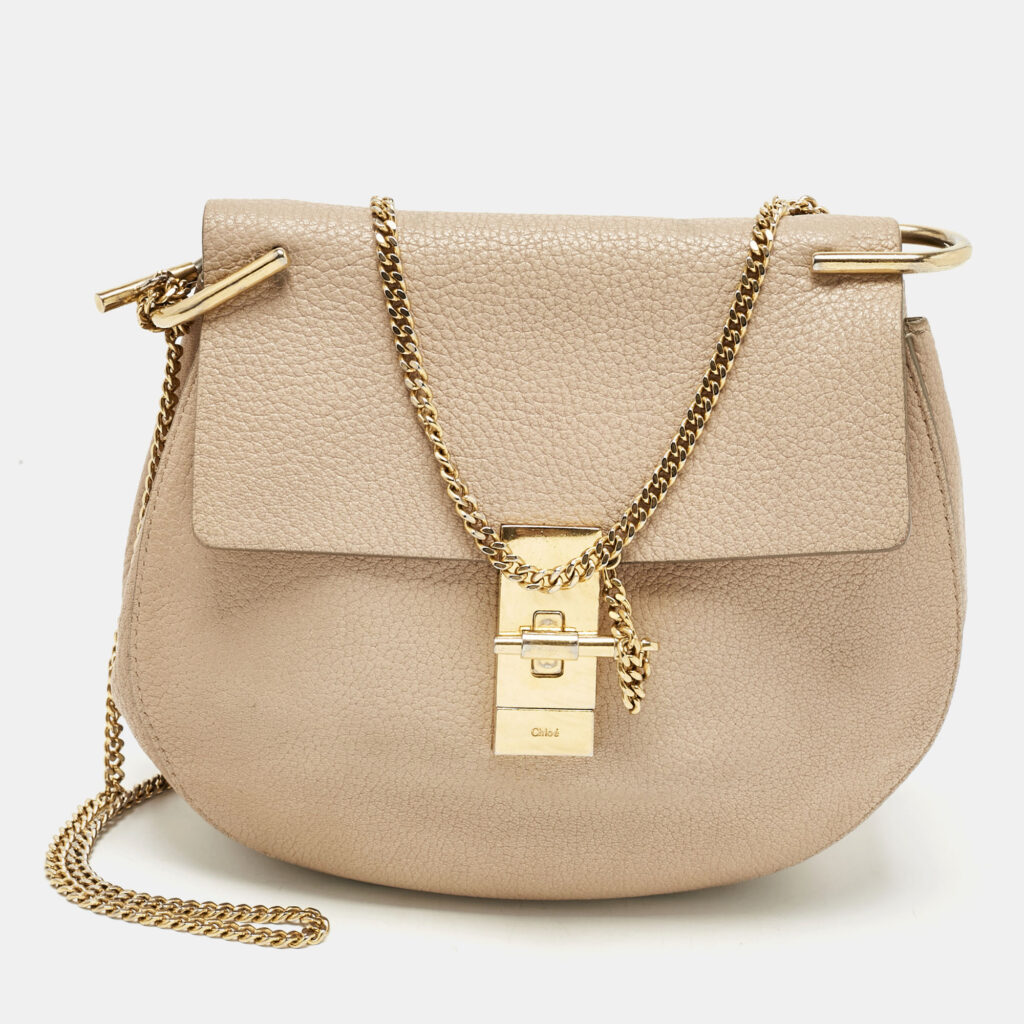 Chloe Light Beige Medium Drew Shoulder Bag Chloe Light Beige Medium Drew Shoulder Bag