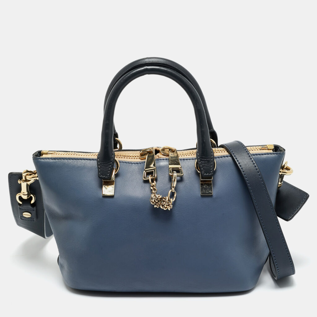 Chloe Bicolor Leather Small Baylee Tote