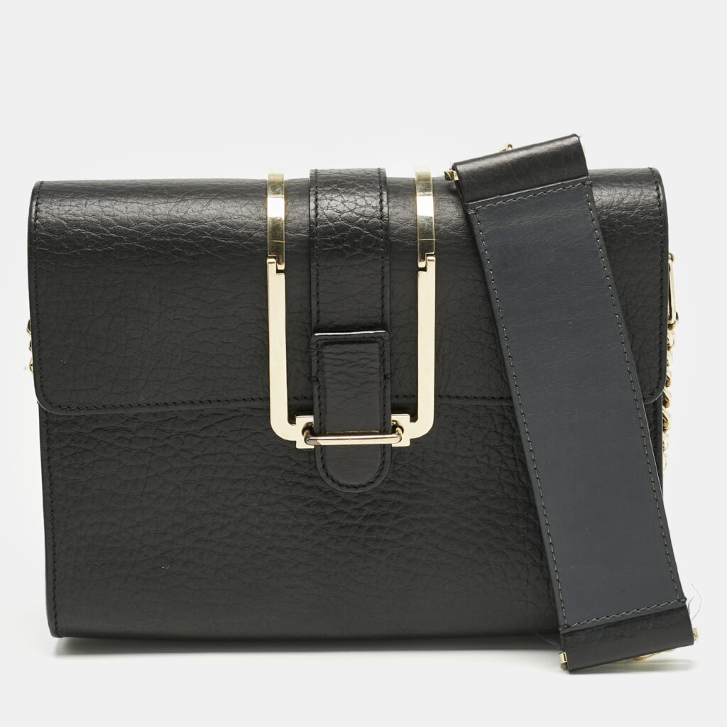 Chloe Black Pebbled Leather Small Bronte Shoulder Bag Chloe Black Pebbled Leather Small Bronte Shoulder Bag