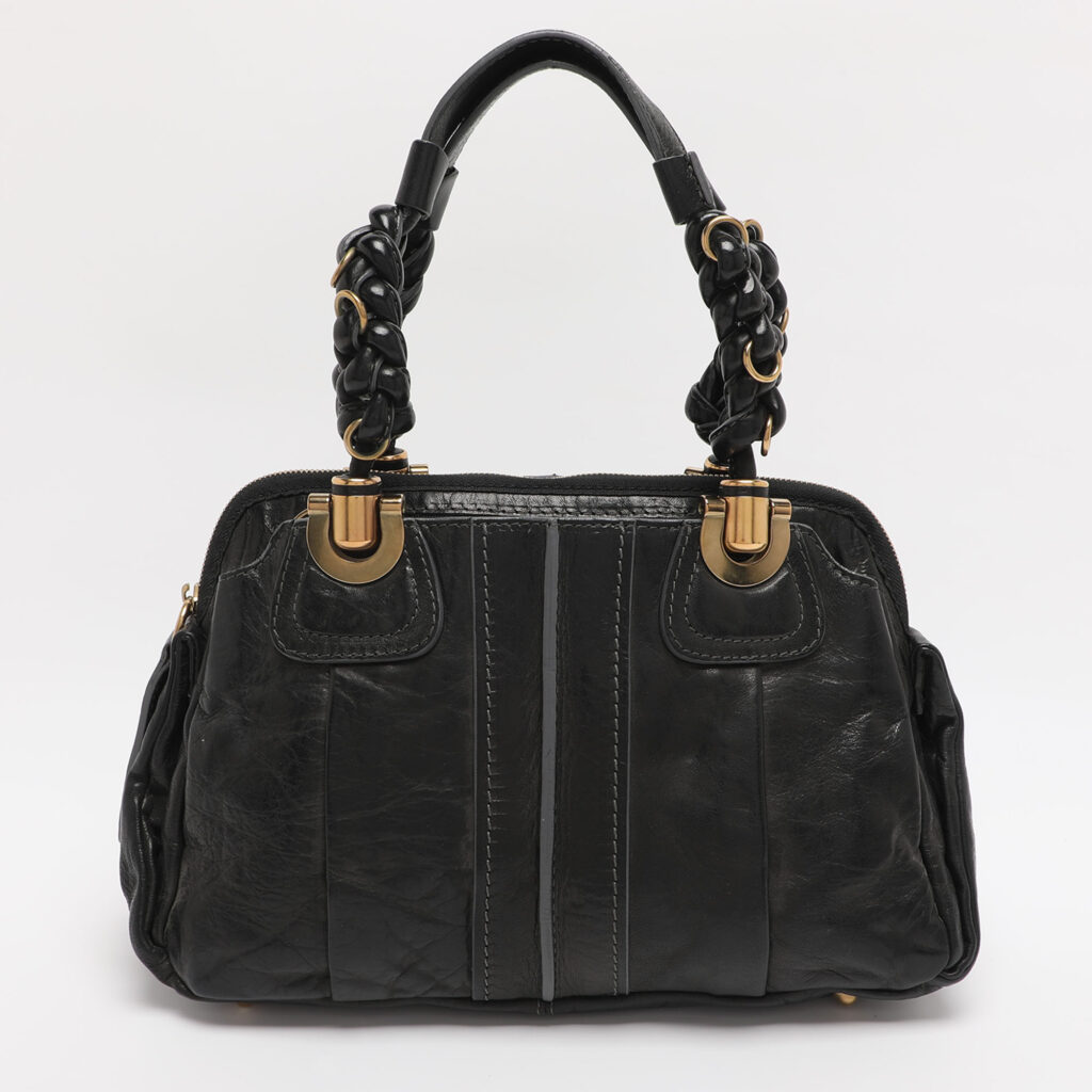 Chloe Black Leather Heloise Satchel Chloe Black Leather Heloise Satchel