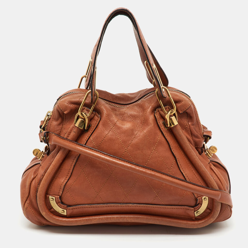 Chloe Brown Leather Medium Paraty Shoulder Bag Chloe Brown Leather Medium Paraty Shoulder Bag