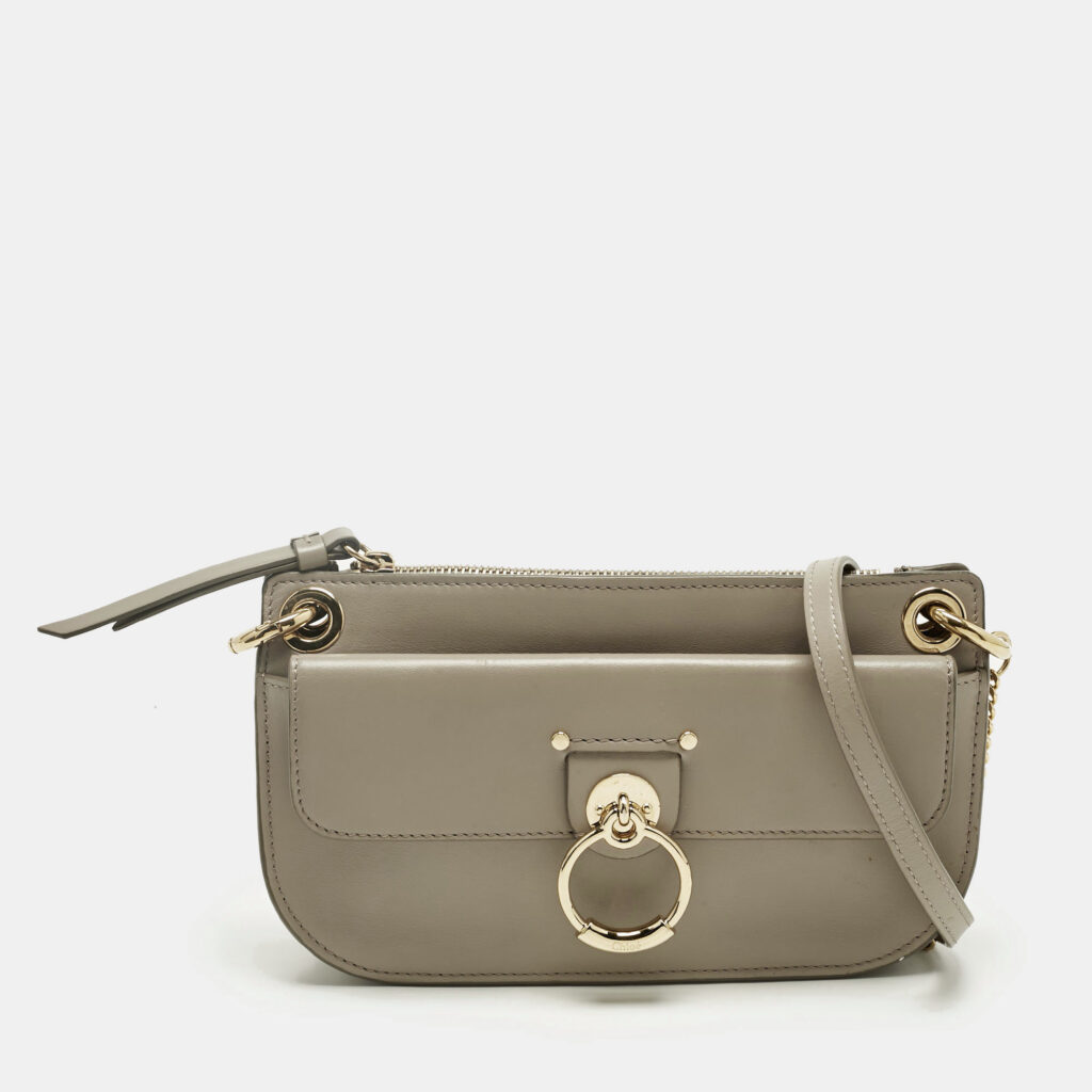 Chloe Beige Leather Tess Crossbody Bag Chloe Beige Leather Tess Crossbody Bag