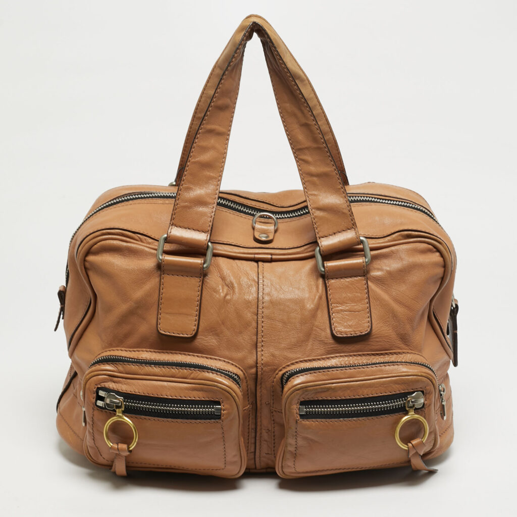 Chloe Betty Tan Leather Zip Satchel Chloe Betty Tan Leather Zip Satchel