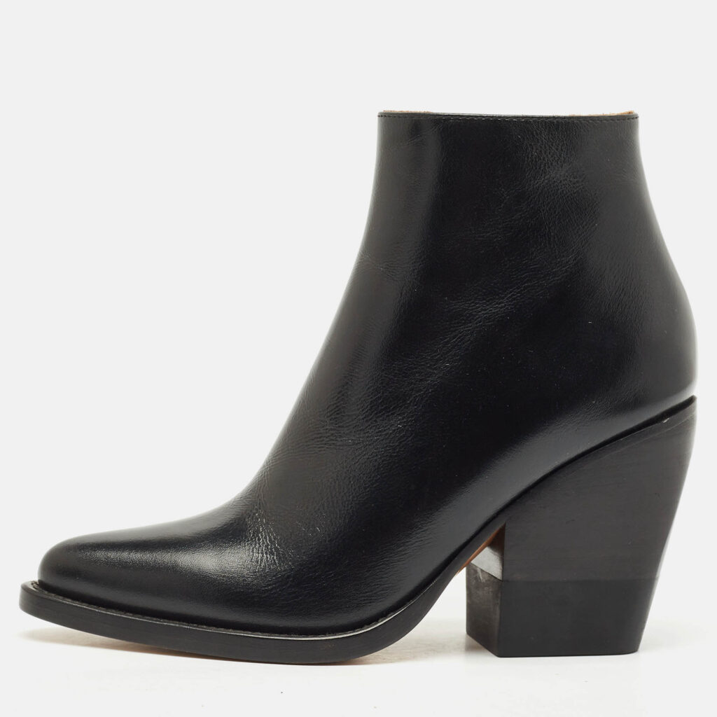 Chloe Black Leather Rylee Ankle Boots Size 34.5 Chloe Black Leather Rylee Ankle Boots Size 34.5