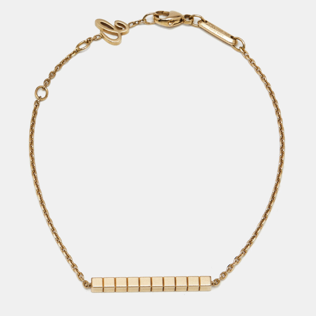 Chopard Ice Cube 18k Yellow Gold Bracelet