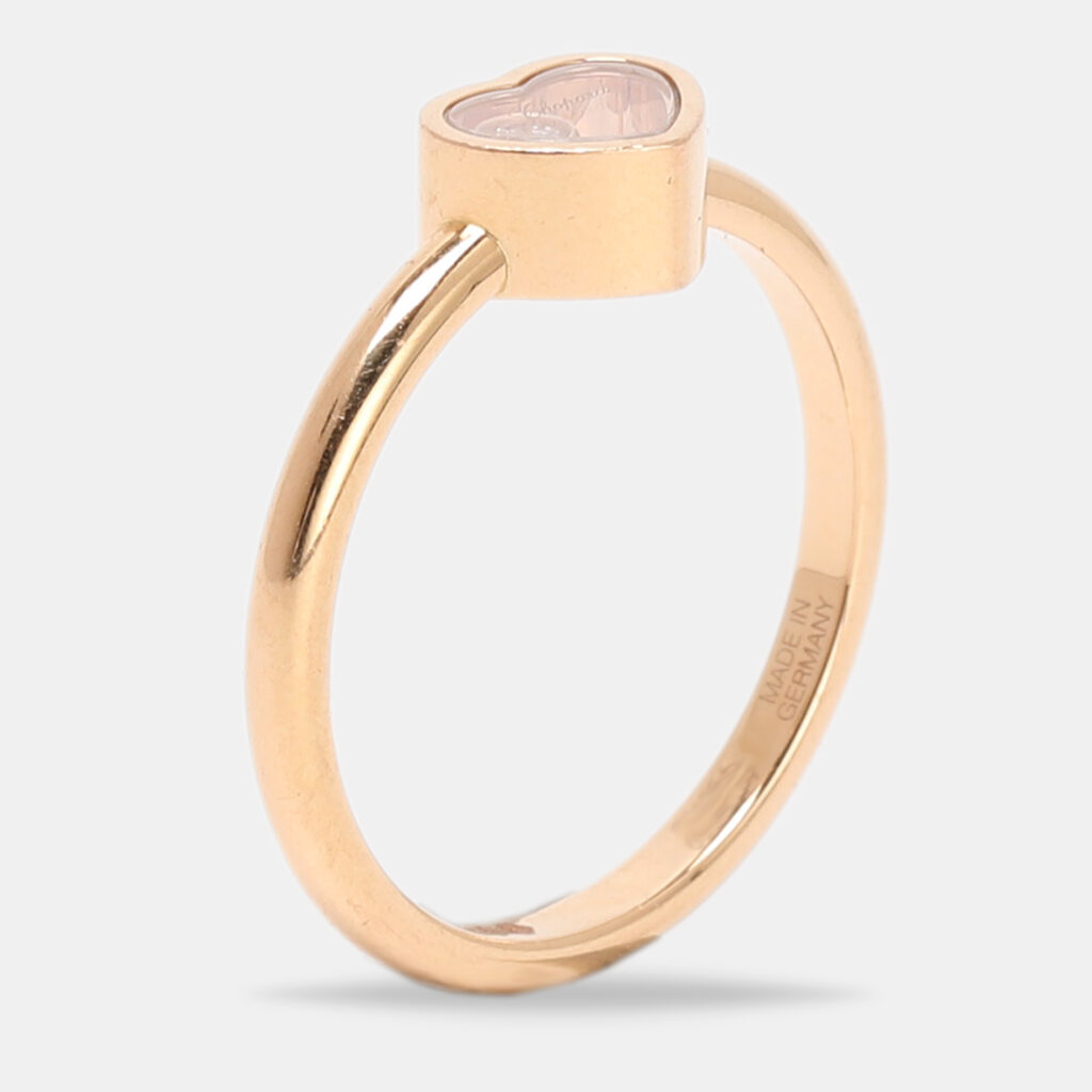 Chopard Happy Diamonds Icon Diamond 18k Yellow Gold Ring Size 50.5 Chopard Happy Diamonds Icon Diamond 18k Yellow Gold Ring Size 50.5