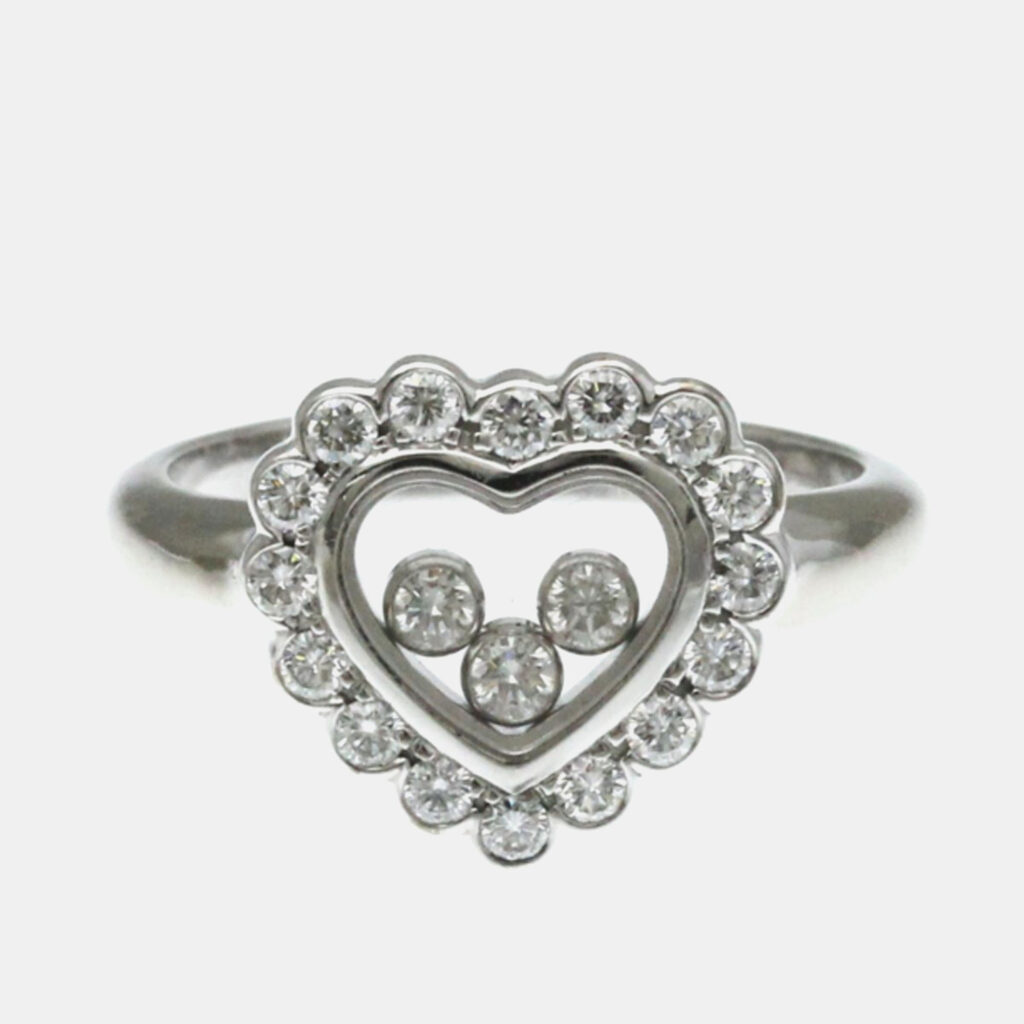 Chopard Happy Diamonds 18K White Gold Diamonds Ring EU 55 Chopard Happy Diamonds 18K White Gold Diamonds Ring EU 55