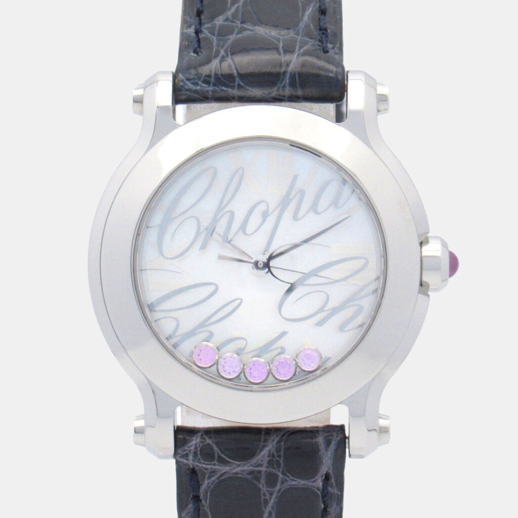 Chopard Happy Sport 8509 Quartz White Stainless Steel Women's Wristwatch 30 mm
