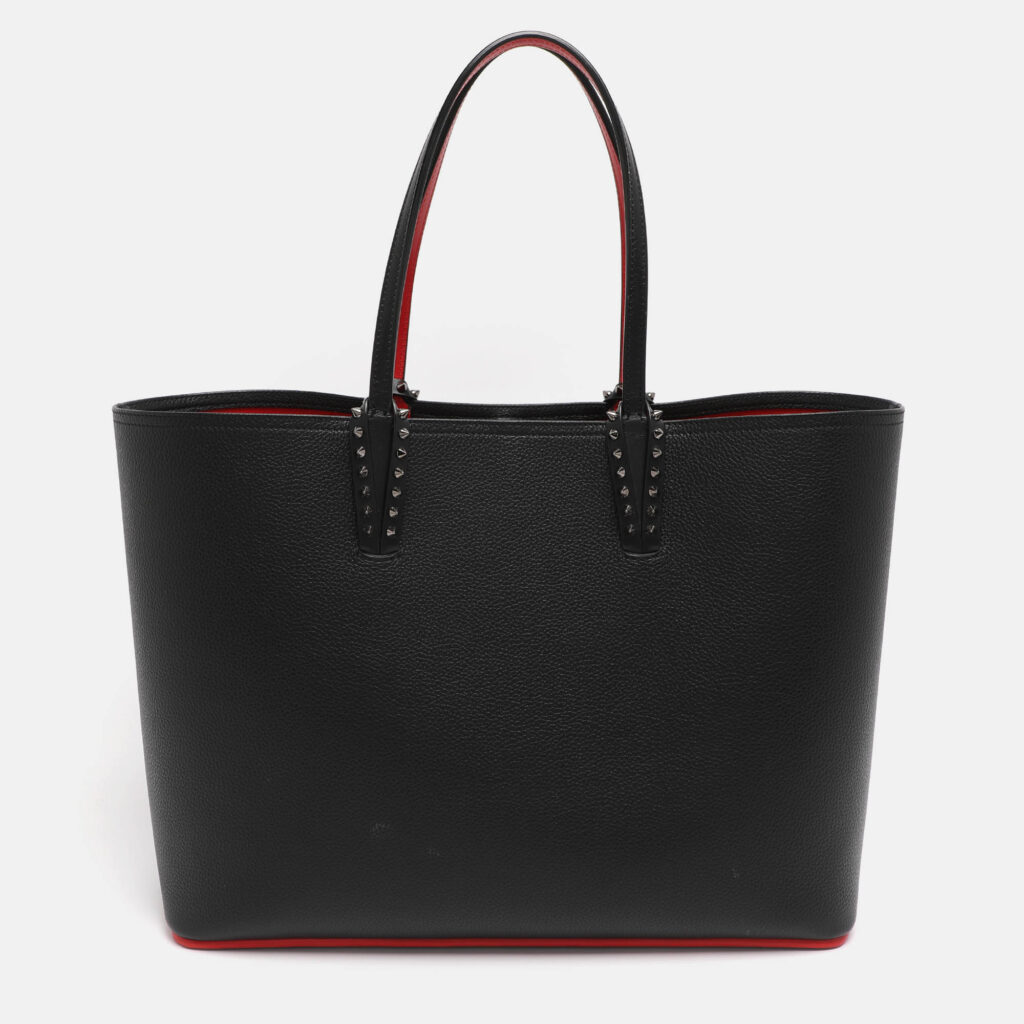 luxury-women-christian-louboutin-used-handbags-p1209985-015-1.jpg Christian Louboutin Black Leather Cabata Tote