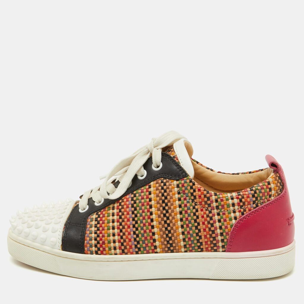 Christian Louboutin Multicolor Leather Louis Orlato Low Top Sneakers Size 39.5 Christian Louboutin Multicolor Leather Louis Orlato Low Top Sneakers Size 39.5
