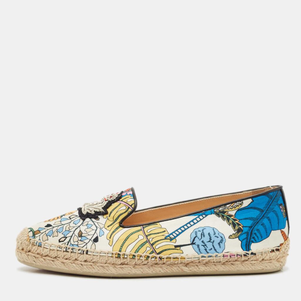 Christian Louboutin Multicolor Fabric Galia Espadrille Flats Size 37 Christian Louboutin Multicolor Fabric Galia Espadrille Flats Size 37