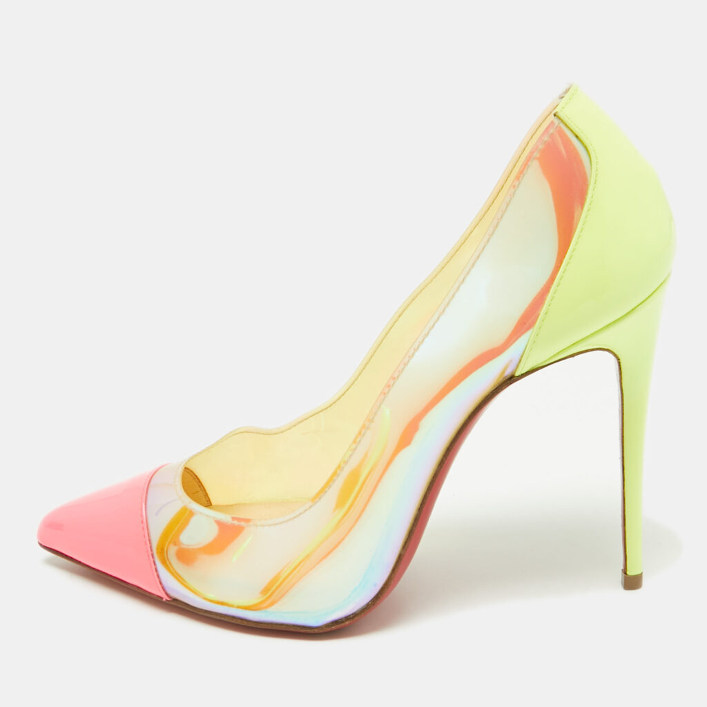 Christian Louboutin Multicolor Patent Leather and PVC Debout Pumps Size 36.5 Christian Louboutin Multicolor Patent Leather and PVC Debout Pumps Size 36.5