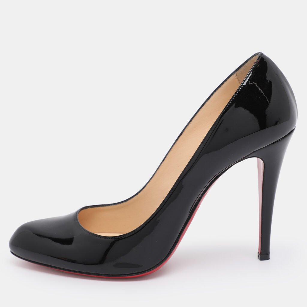 Christian Louboutin Black Patent Leather Simple Pumps Size 42 Christian Louboutin Black Patent Leather Simple Pumps Size 42
