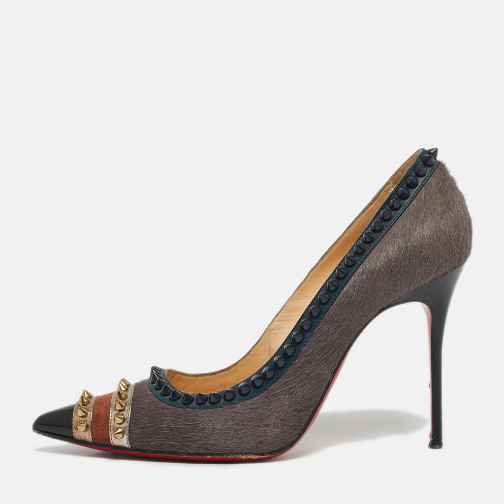 Christian Louboutin Multicolor Calfhair and Leather Malabar Hill Pumps Size 38.5 Christian Louboutin Multicolor Calfhair and Leather Malabar Hill Pumps Size 38.5