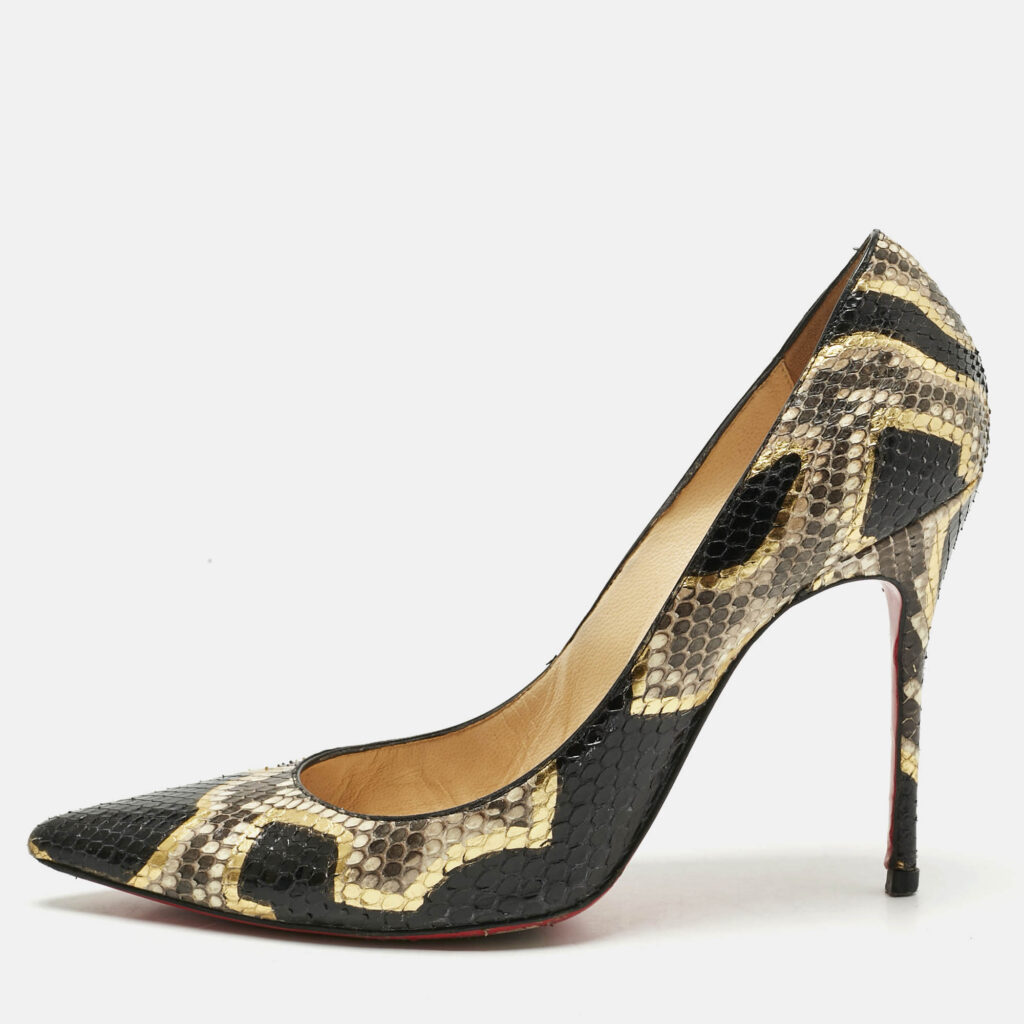 Christian Louboutin Multicolor Python Leather Pigalle Follies Pumps Size 38.5 Christian Louboutin Multicolor Python Leather Pigalle Follies Pumps Size 38.5
