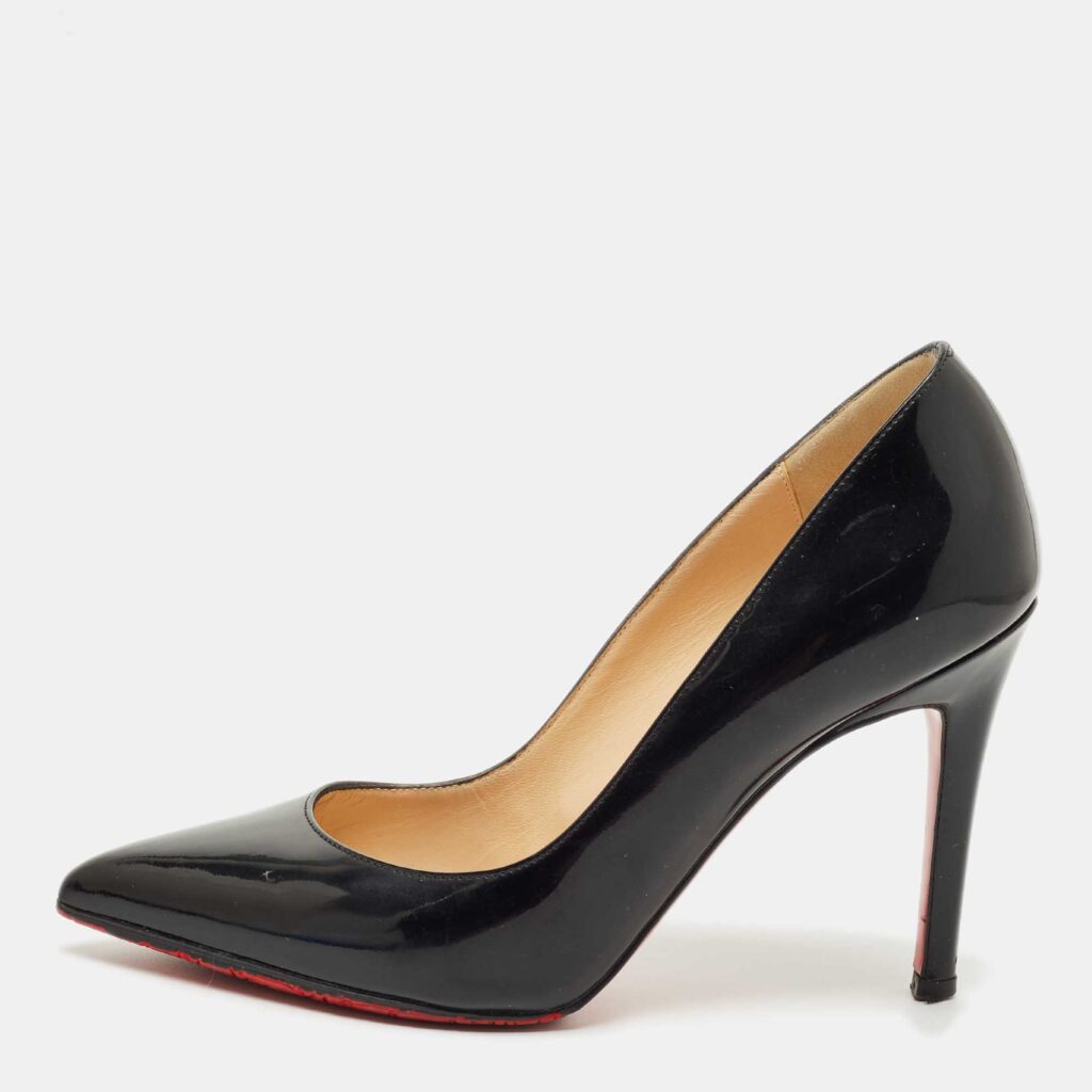 Christian Louboutin Black Patent Leather Pigalle Pumps Size 34.5 Christian Louboutin Black Patent Leather Pigalle Pumps Size 34.5