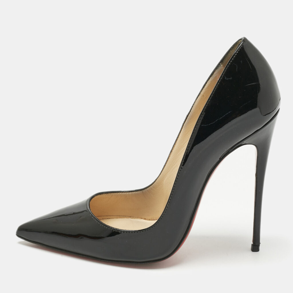 Christian Louboutin Black Patent Leather So Kate Pumps Size 37.5 Christian Louboutin Black Patent Leather So Kate Pumps Size 37.5
