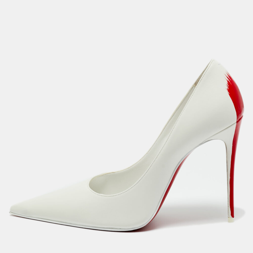Christian Louboutin X Maison Margiela White Leather Martoubi Pumps Size 40 Christian Louboutin X Maison Margiela White Leather Martoubi Pumps Size 40