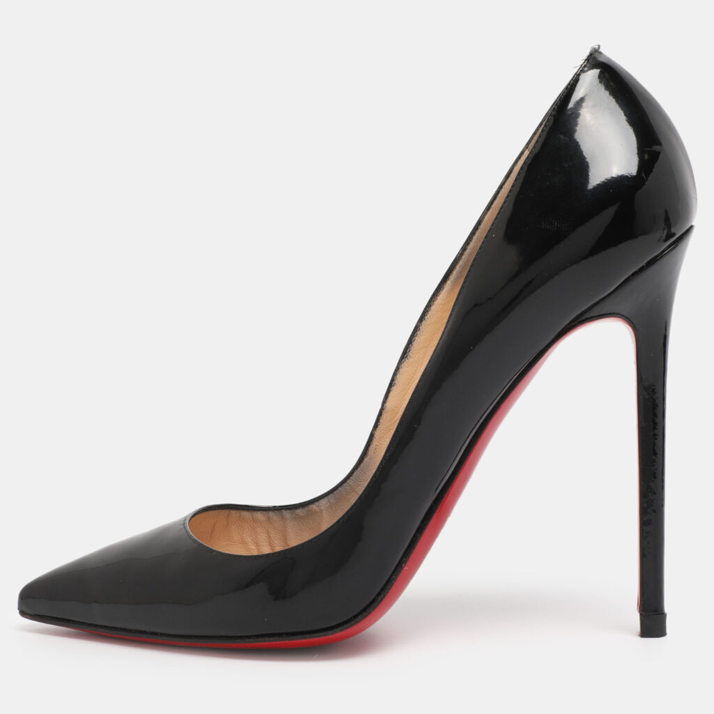 Christian Louboutin Black Patent Leather Pigalle Pumps Size 39