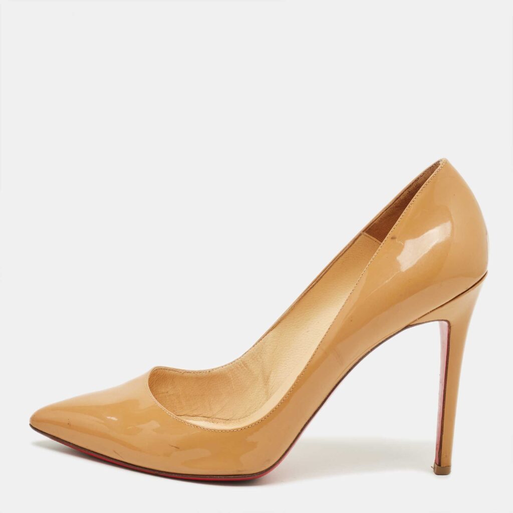 Christian Louboutin Beige Patent Leather So Kate Pumps Size 41 Christian Louboutin Beige Patent Leather So Kate Pumps Size 41