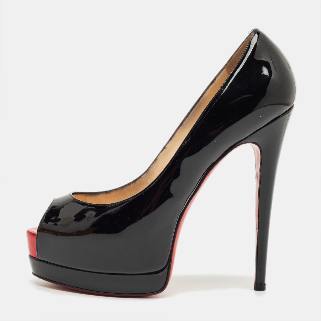 Christian Louboutin Black Patent Leather Palais Royal Pumps Size 38 Christian Louboutin Black Patent Leather Palais Royal Pumps Size 38