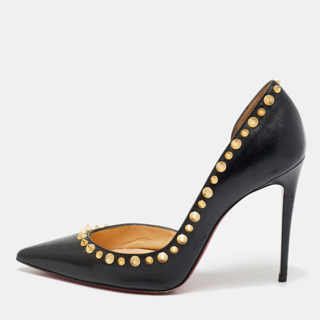 Christian Louboutin Black Leather Irishell Pumps Size 36.5 Christian Louboutin Black Leather Irishell Pumps Size 36.5