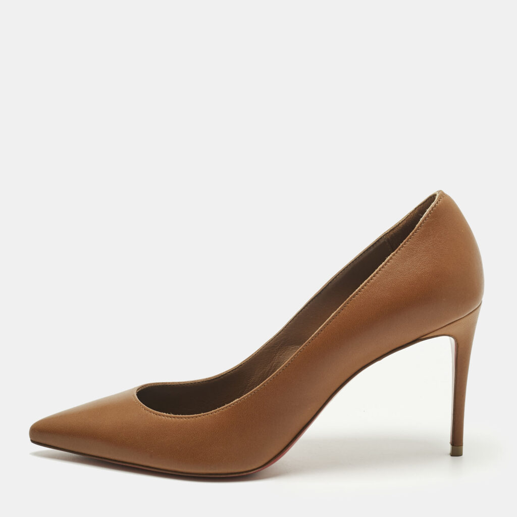 Christian Louboutin Brown Leather Kate Pumps Size 37 Christian Louboutin Brown Leather Kate Pumps Size 37