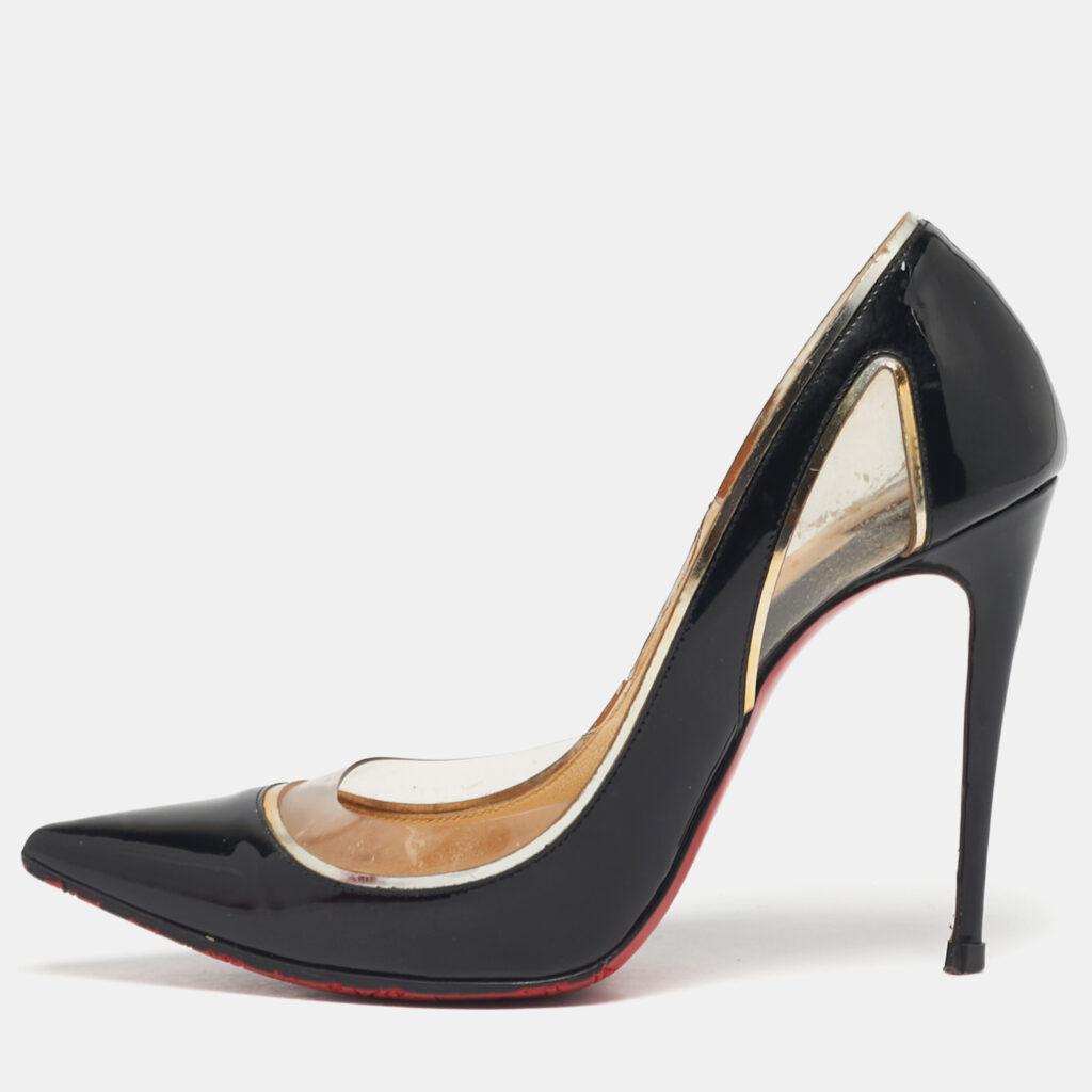 Christian Louboutin Tricolor Patent Leather and PVC Cosmo Pumps Size 36.5 Christian Louboutin Tricolor Patent Leather and PVC Cosmo Pumps Size 36.5