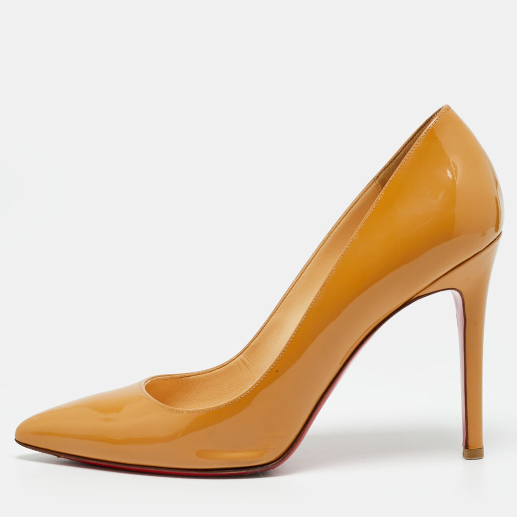 Christian Louboutin So Kate Size 38.5 Beige Patent Leather Pumps Christian Louboutin So Kate Size 38.5 Beige Patent Leather Pumps