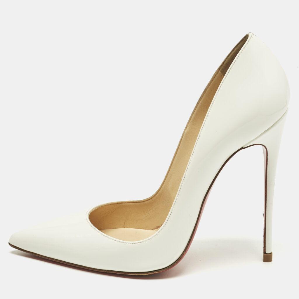 Christian Louboutin So Kate Size 39.5 White Patent Leather Pumps Christian Louboutin So Kate Size 39.5 White Patent Leather Pumps