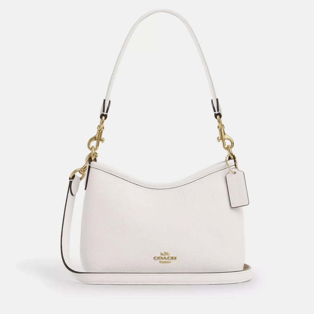 Coach Laurel small Chalk Leather Shoulder bag Coach Laurel small Chalk Leather Shoulder bag