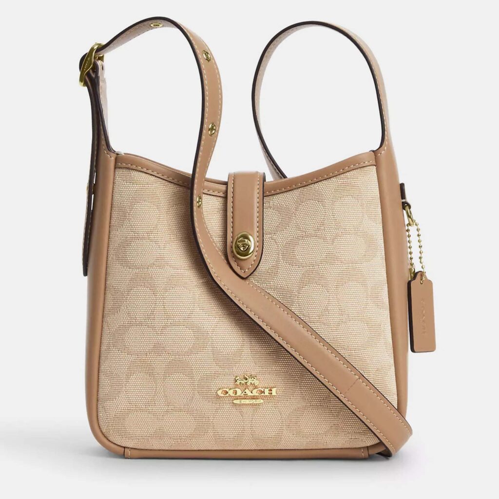 Coach Hadley mini Natural signature Canvas Crossbody bag Coach Hadley mini Natural signature Canvas Crossbody bag