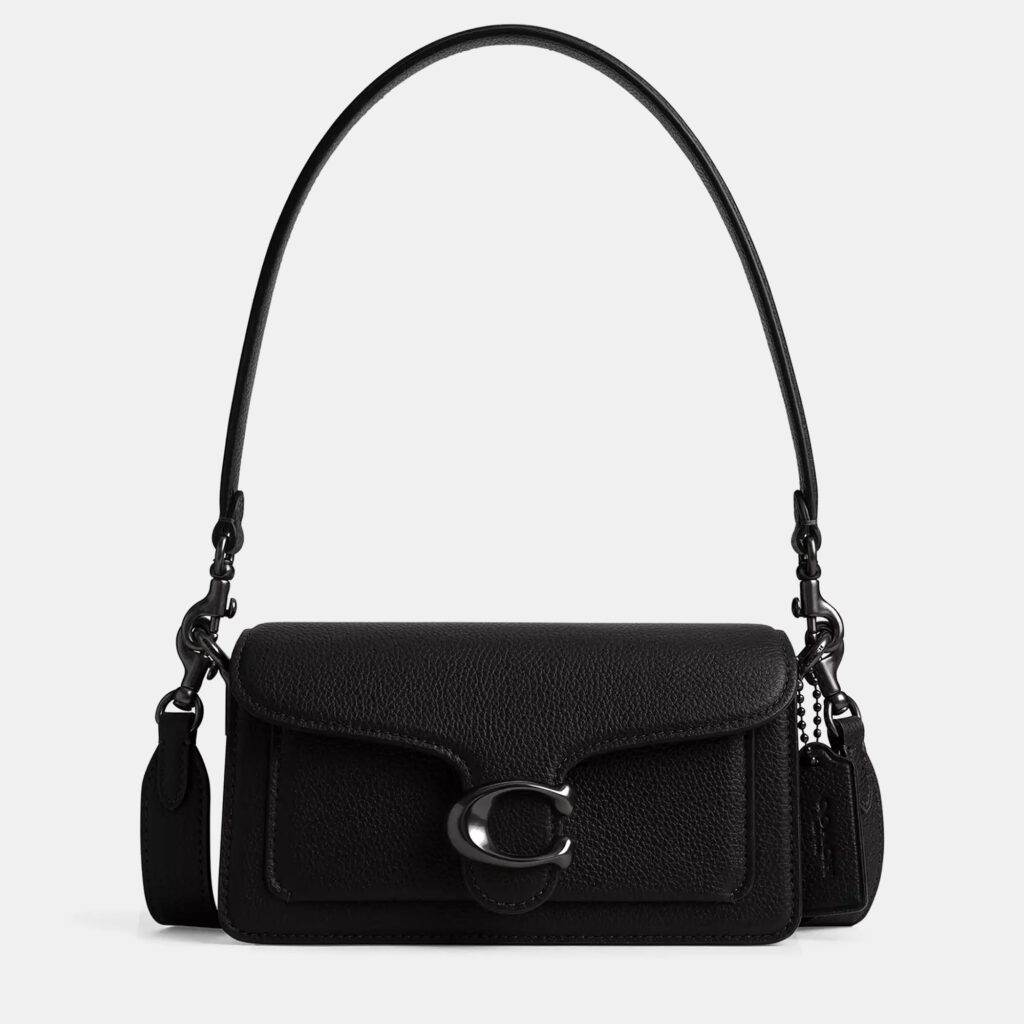 Coach Black Tabby 20 Leather Shoulder Bag