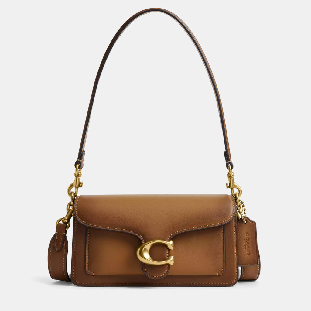 Coach Tabby 20 Honey Brown Leather Shoulder Bag
