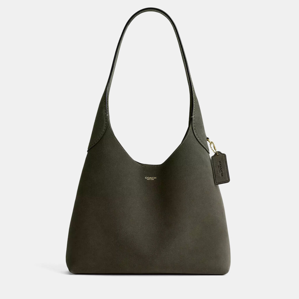 Coach Olive Brooklyn 28 Leather Shoulder Bag