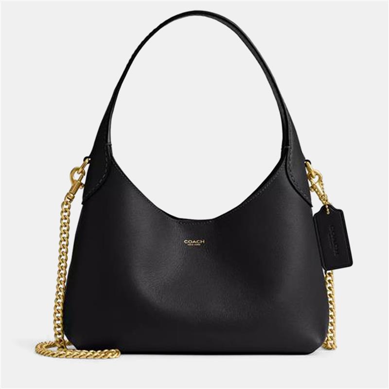 Coach Brooklyn 23 Black Leather Shoulder Bag