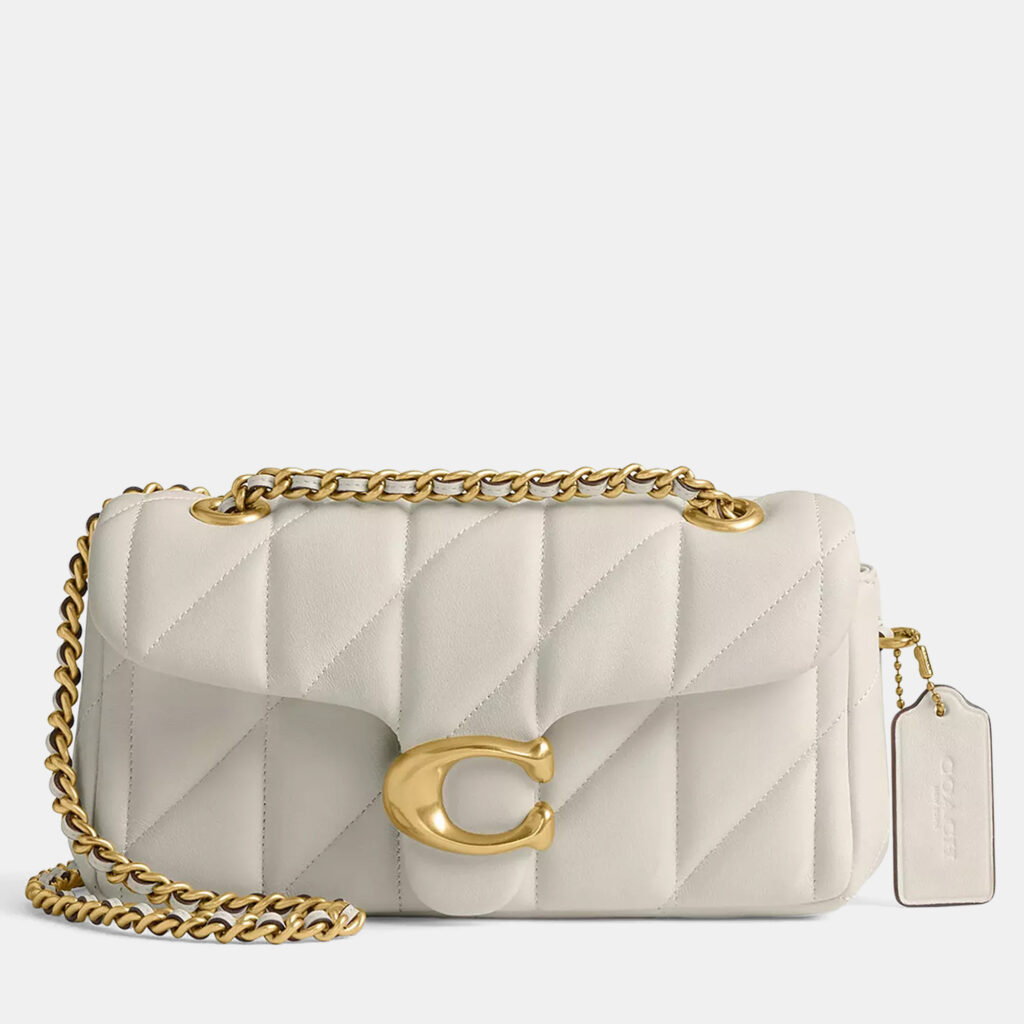 Coach Tabby 20 Pillow Quilting White leather Shoulder Bag