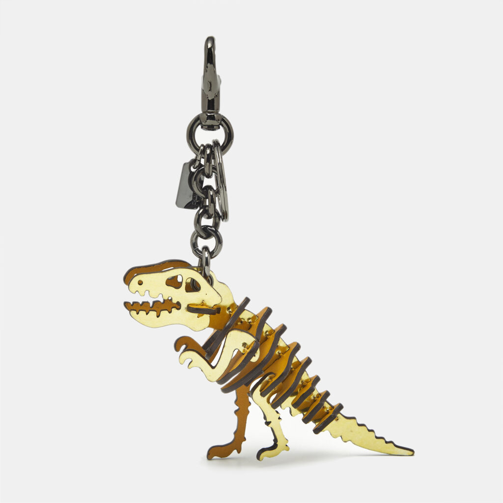 Coach Yellow Leather Small Rexy Bag Charm Coach Yellow Leather Small Rexy Bag Charm