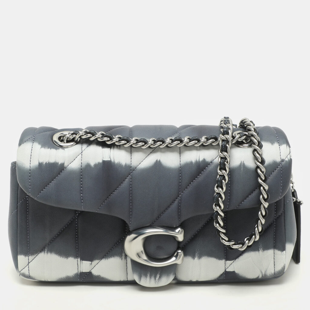 Coach Grey Tie Dye Leather Tabby 20 Shoulder Bag