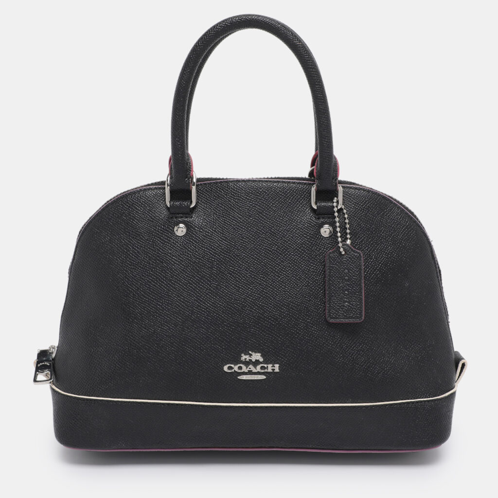 Coach Black Leather Mini Sierra Satchel Coach Black Leather Mini Sierra Satchel
