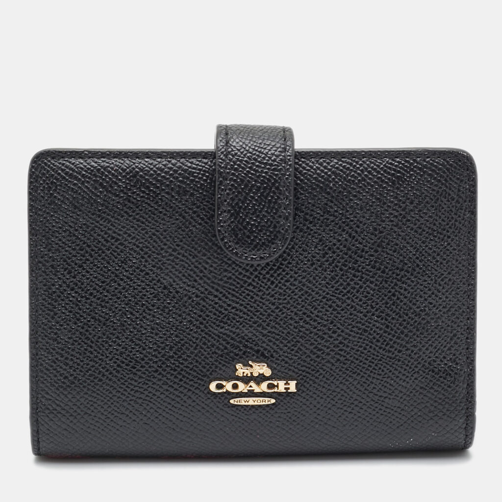 Coach Black Leather French Wallet Coach Black Leather French Wallet