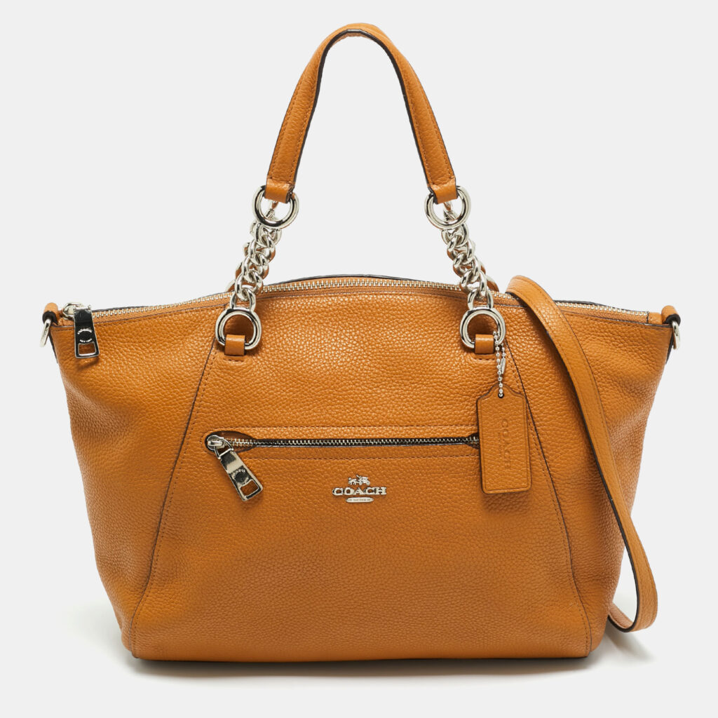 Coach Tan Leather Prairie Satchel Coach Tan Leather Prairie Satchel