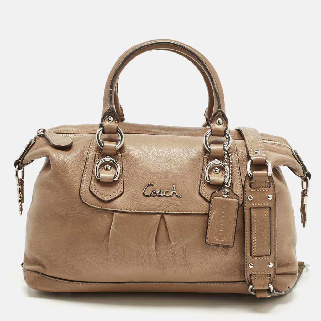 Coach Tan Leather Ashley Satchel Coach Tan Leather Ashley Satchel
