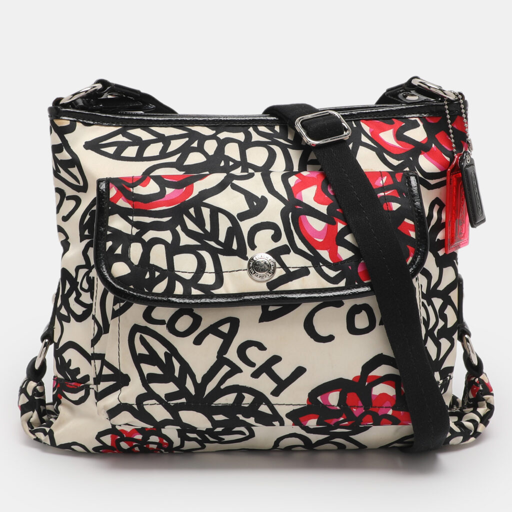 Coach Multicolor Graffiti Fabric Poppy Crossbody Bag Coach Multicolor Graffiti Fabric Poppy Crossbody Bag