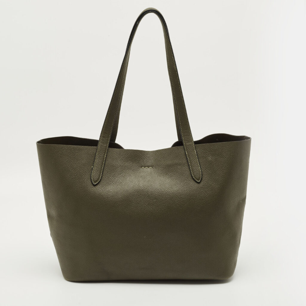 Coach Cameron Army Green Leather Tote Coach Cameron Army Green Leather Tote